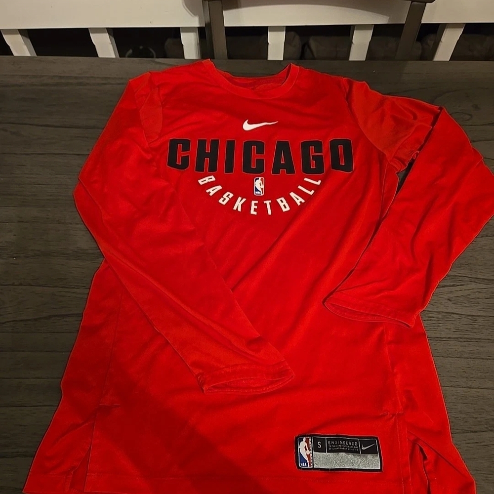 Nike Red NBA Long Sleeve Shirt